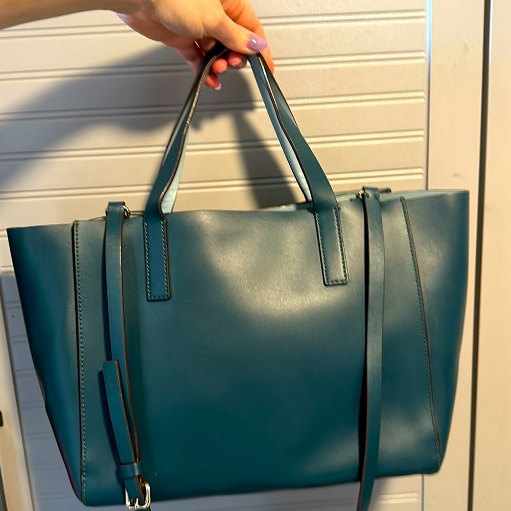 KATE SPADE Putnam Drive Nelle Convertible Work Commuter Tote Teal MSRP: $348 - Picture 16 of 16